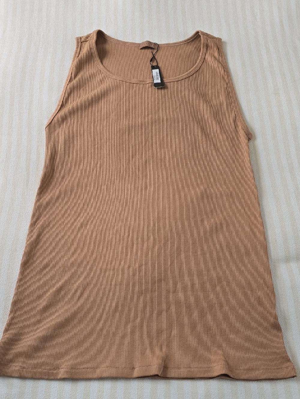 SKIMS Ribbed Long Tank Top Size:3X Sienna